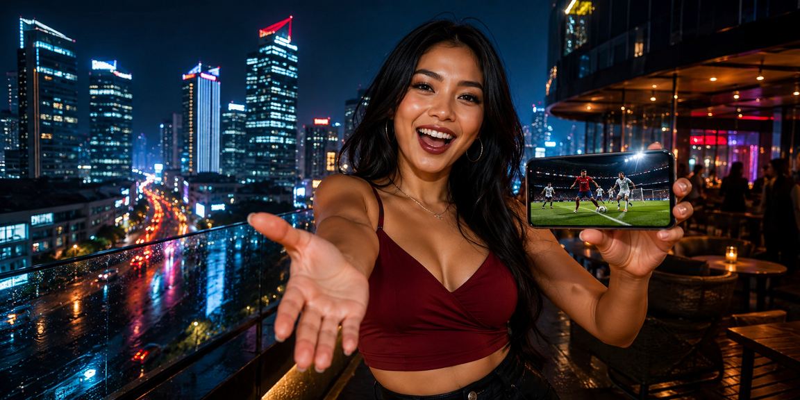 Pengguna memainkan casino mobile dengan tampilan modern dan nyaman